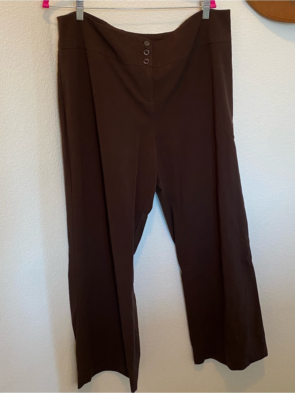 Macy’s Style & Co. High Waist Wide Leg Pants in Dark Brown